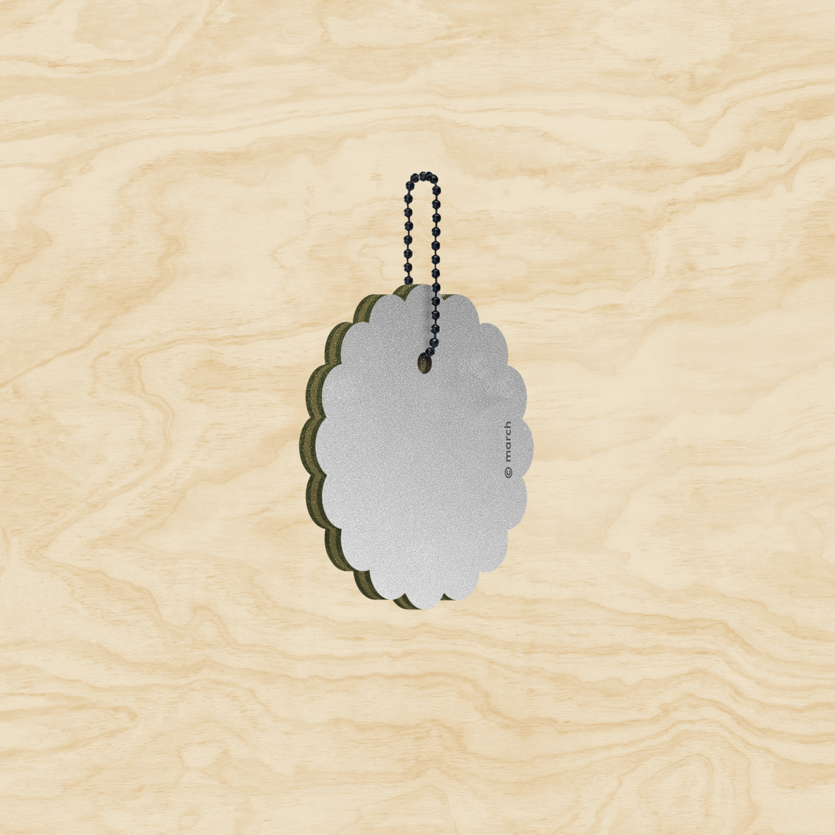 Reflektor aus Holz SILBER