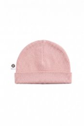 Wollen baby muts - Merinowol - Misty Rose