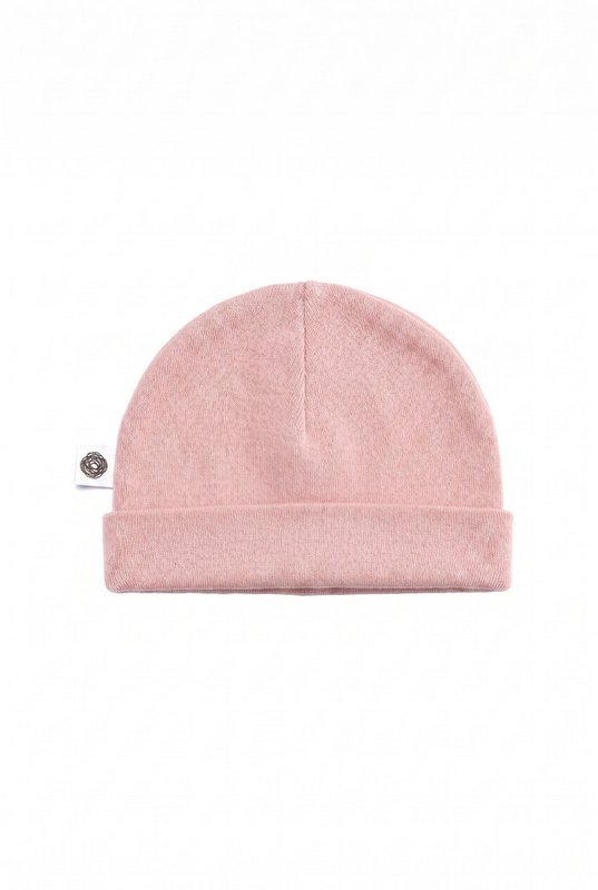 Wollen baby muts - Merinowol - Misty Rose