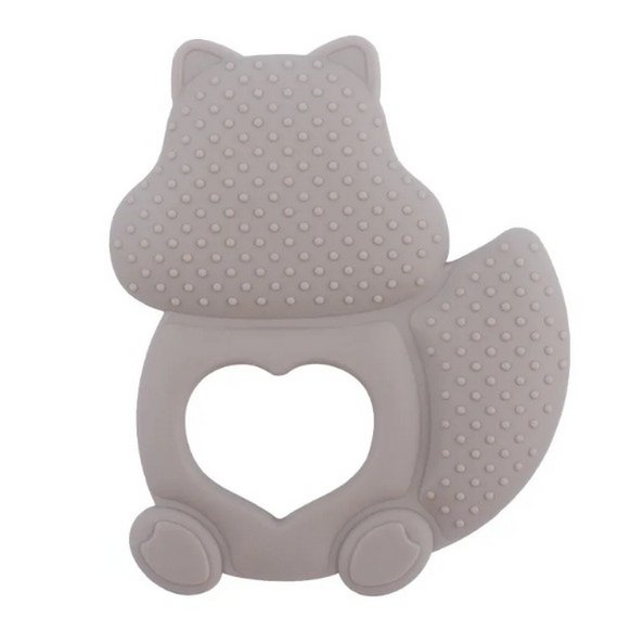 Anneau de dentition en silicone pour bébé | Écureuil | PIERRE