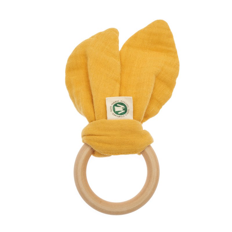 OrganicEra Organic Muslin Teether, Mustard