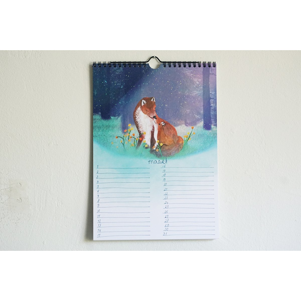Calendar Forest animals