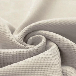 Jersey Gaufré Manches Longues Beige Naturel