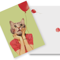 Postcard Cats Cats "Cat People"