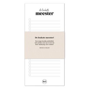Notepad | To do's | The nicest master