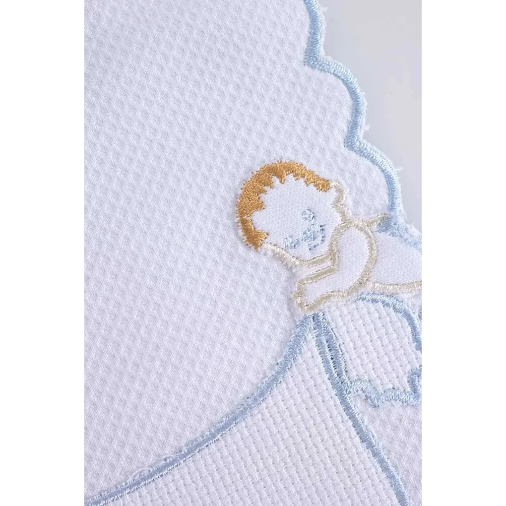 Baby piqué hagesmæk til brodering, rektangulær