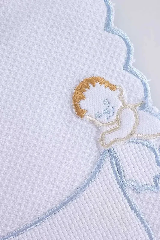 Baby piqué hagesmæk til brodering, rektangulær