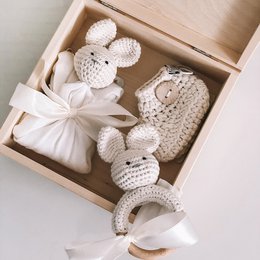 Gift box 5-pcs Bunny - cream