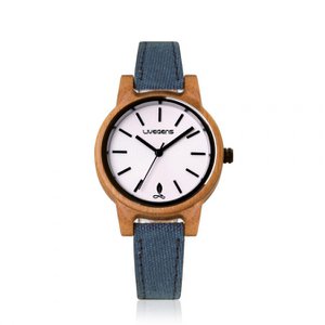 Houten horloge - Livegens Blueland
