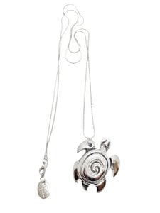 Austral lange ketting in 7 micron zilver