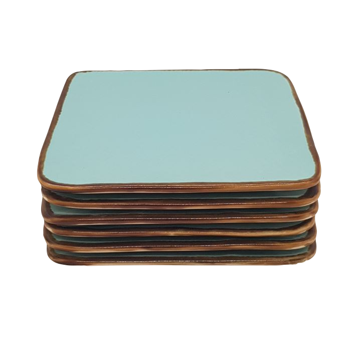 Streetfood - Tapas bordje Turquoise 11.5cm * 11.5cm