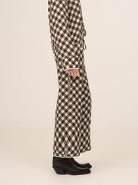 Classic Betty Argyle-inspired Geometric Print Pants