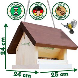 ERDENFREUND® bird feed silo for hanging on 2 sides