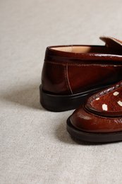 PARSON CHESNUT - Loafers van lakleer met Bambi-print
