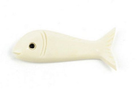 Set of 6 fish knife holders in bone
