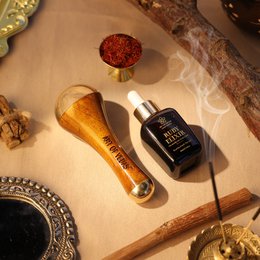 Bacchetta Ayurvedica Kansa Doppia Cupola | Strumento per massaggio facciale per il ringiovanimento della pelle e la cura della zona sotto gli occhi