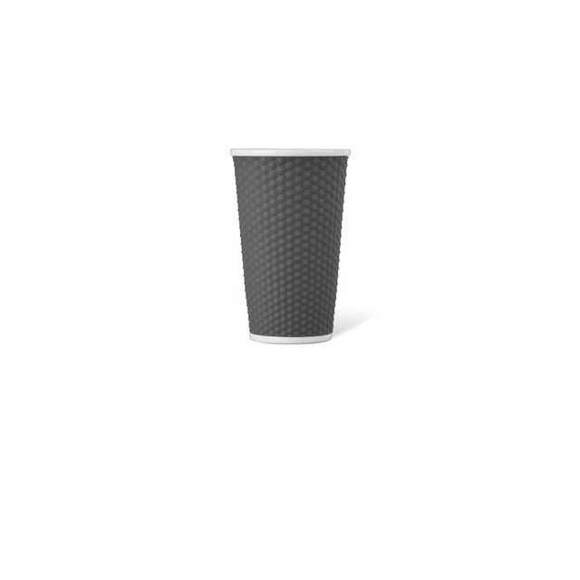 Tasse en porcelaine LAP 450ml avec silicone. grip nid d'abeille Gris