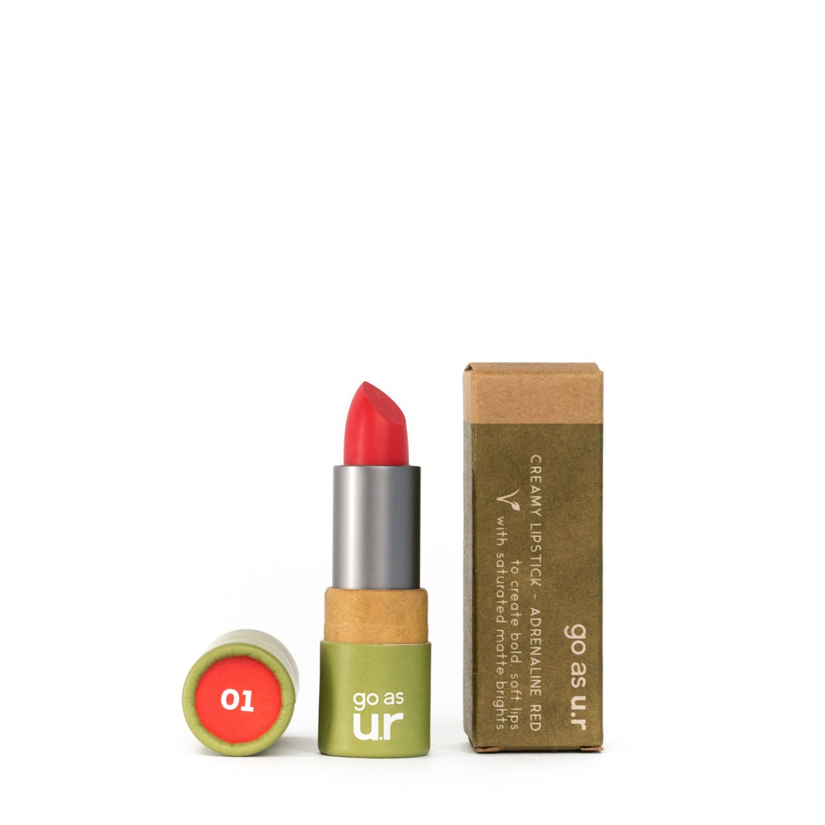 creamy lipstick adrenaline red 1