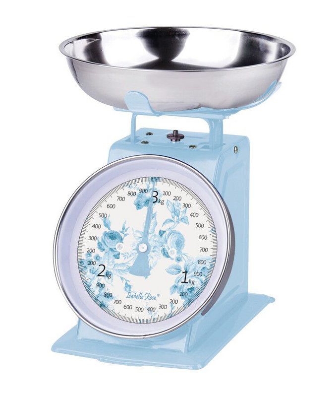 Retro -Küchenskala Nathalie Blue 3 kg