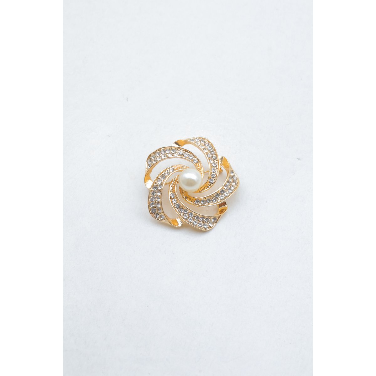 Broche fantaisie en laiton