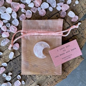 Rosenquarzmond – Ich liebe dich bis zum Mond und zurück