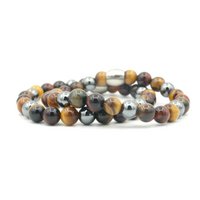 MR. & MR. bracelet set brown