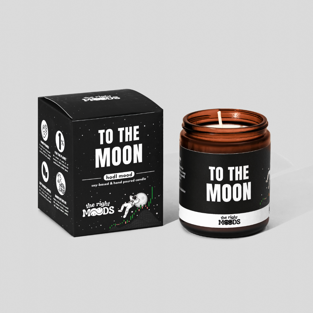 Velas de regalo divertidas – CRYPTO MOOD – Cera de soja perfumada hecha a mano
