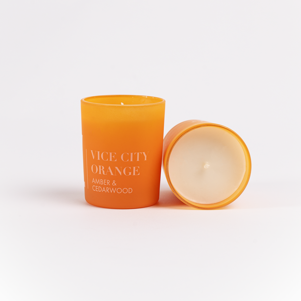 Vela perfumada Vice City Orange” Ámbar y madera de cedro