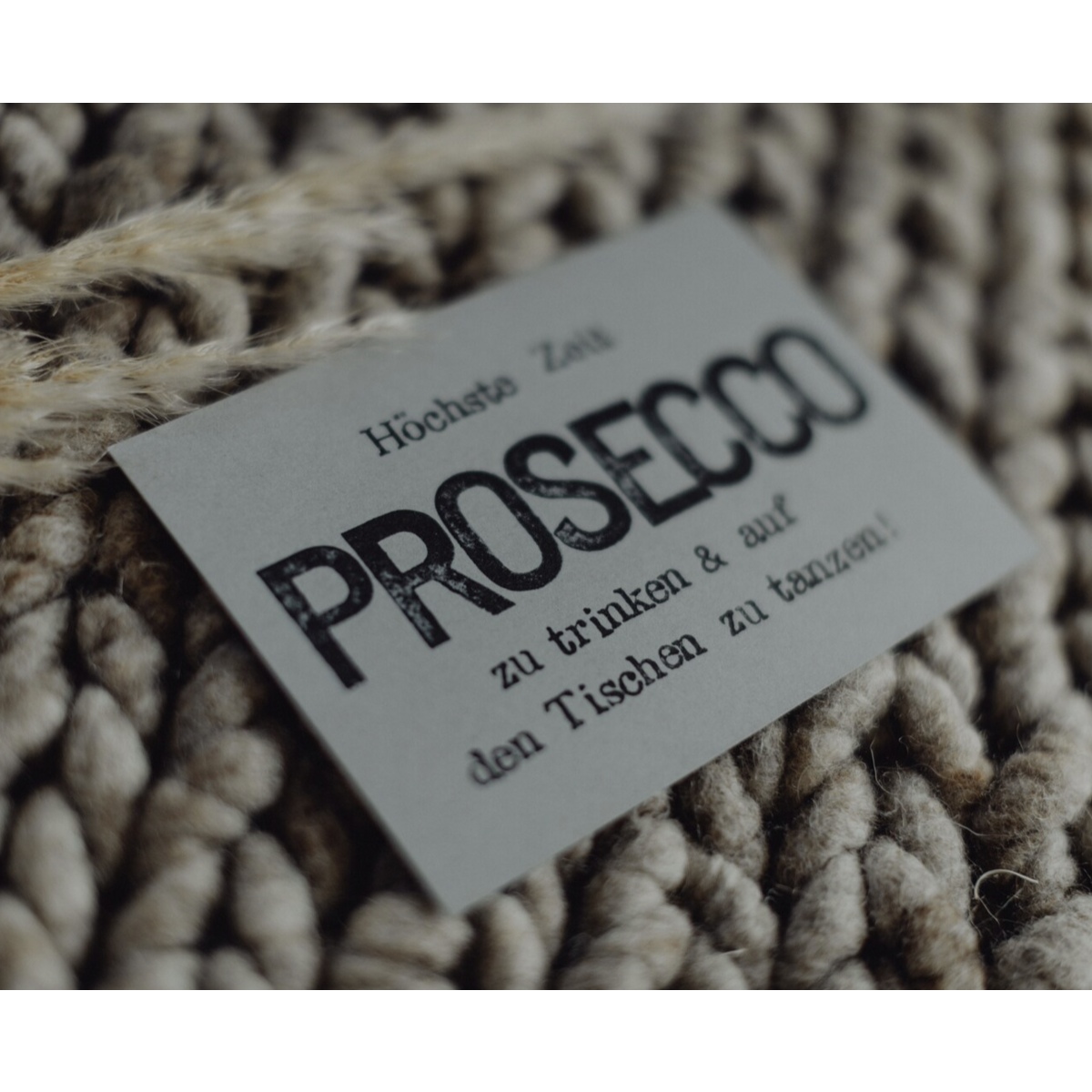Stamped Postcard "Prosecco"