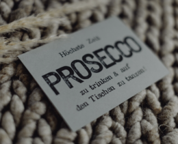Stamped Postcard "Prosecco"
