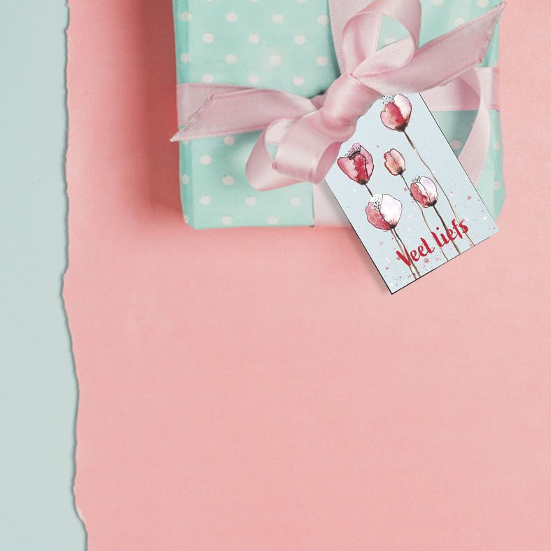 Mini-card Flowers Love