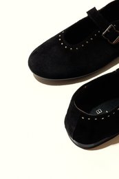 MERCHE BLACK – Ballerinas mit Nieten