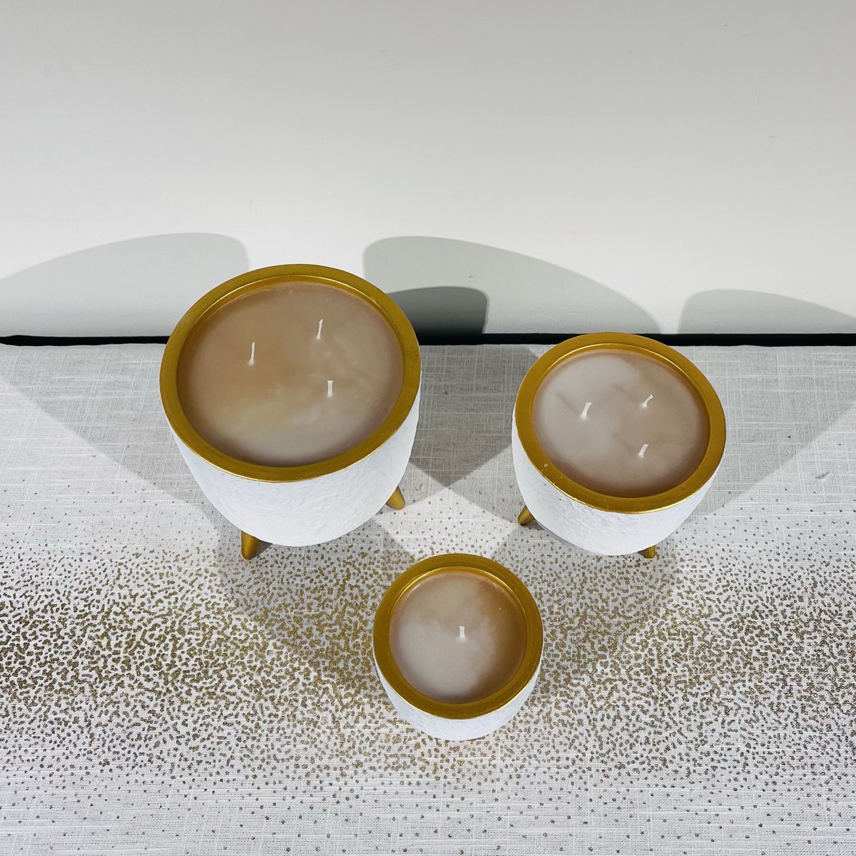Candela / vaso di fiori in oro bianco