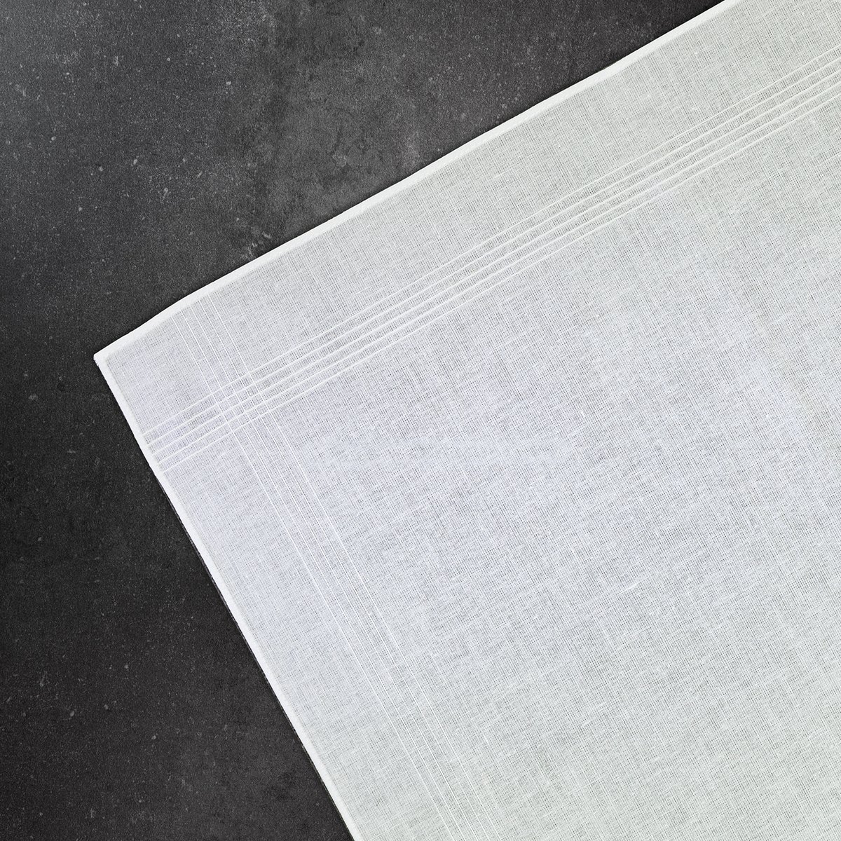 Pañuelo de algodón perro salchicha blanco