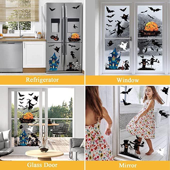 Halloween decoration for children Realistic 3D Wall Stickers and in colors