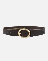 MADE TO ORDER Calvin | Vintage Round Buckle Leather Belt