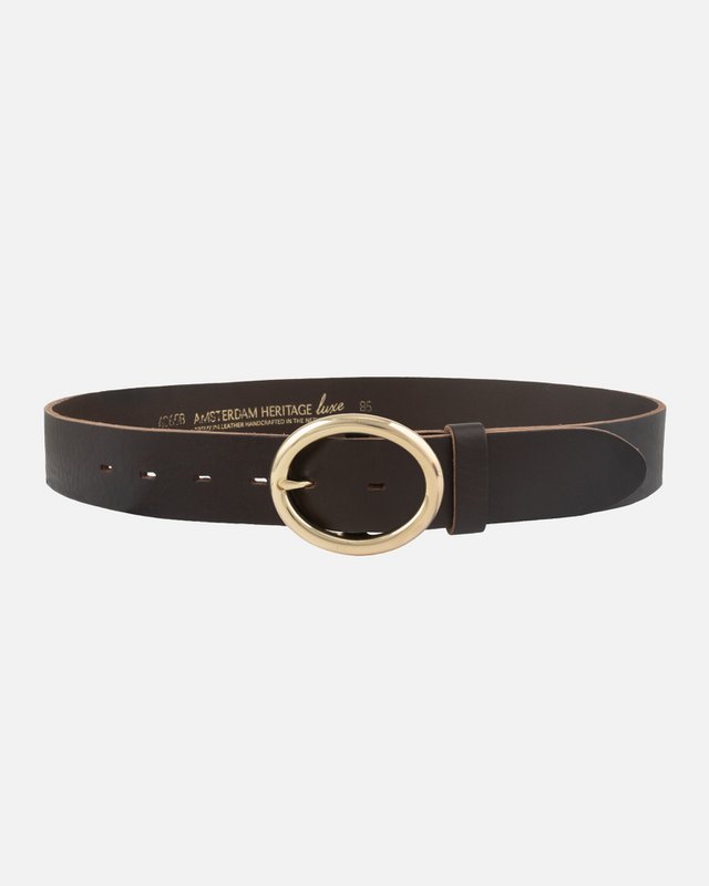 MADE TO ORDER Calvin | Vintage Round Buckle Leather Belt