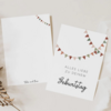Birthday card garland - postcard birthday party garland