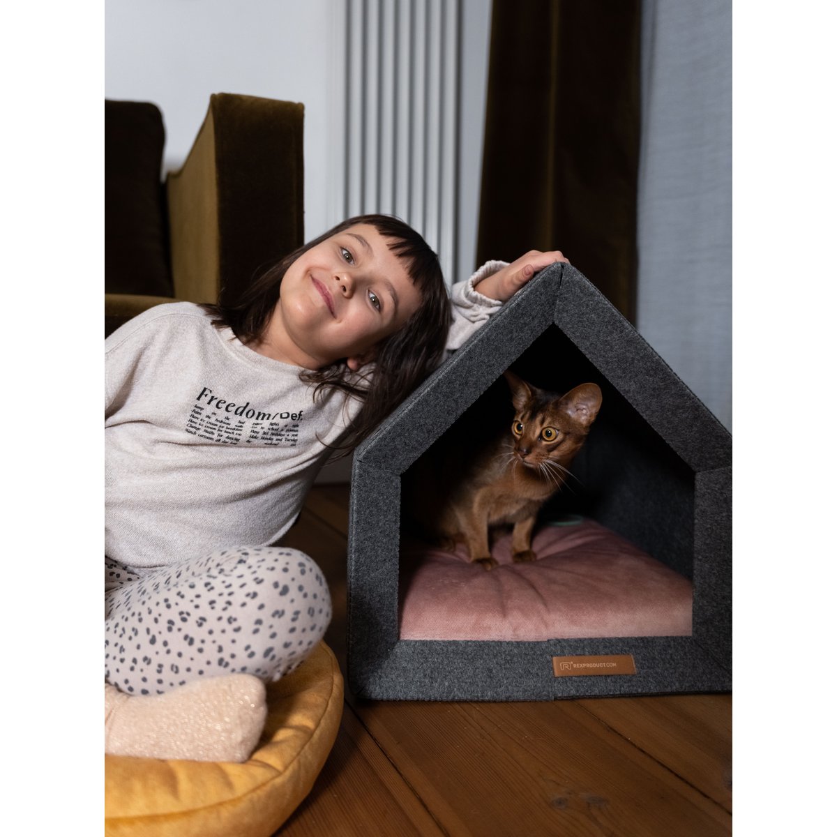 Pethome Perfektes Zuhause für einen Hund und eine Katze - dunkelgrau/recycelt