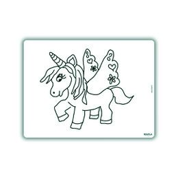 Genfarverbart dækkeserviet Magic Unicorn