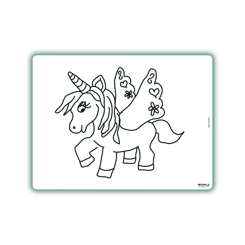 Genfarverbart dækkeserviet Magic Unicorn