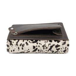 Cartera Mujer Piel Marron Oscuro RFID En 8 Estampas – Arrigo