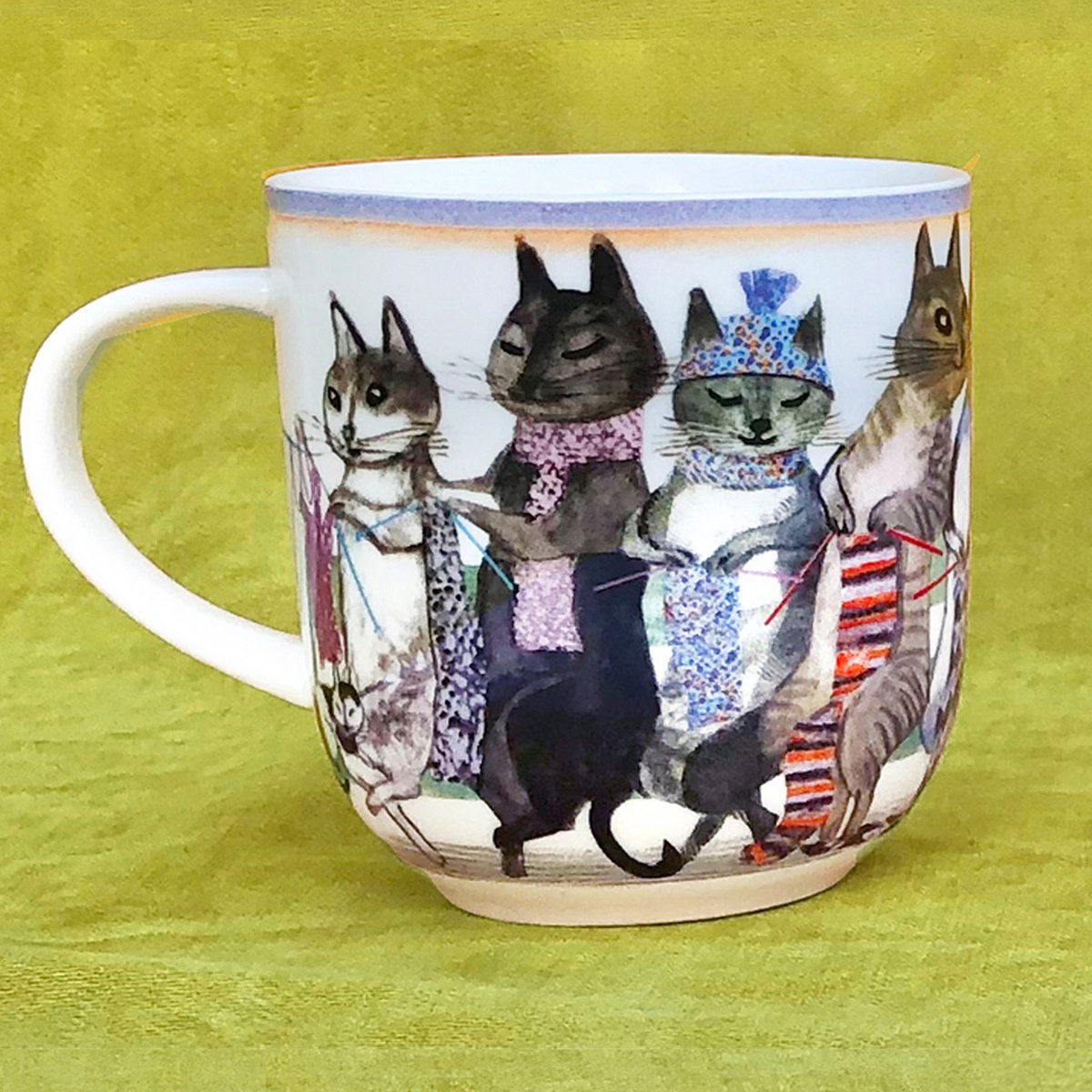 Knit & Purrl Porcelain Mug