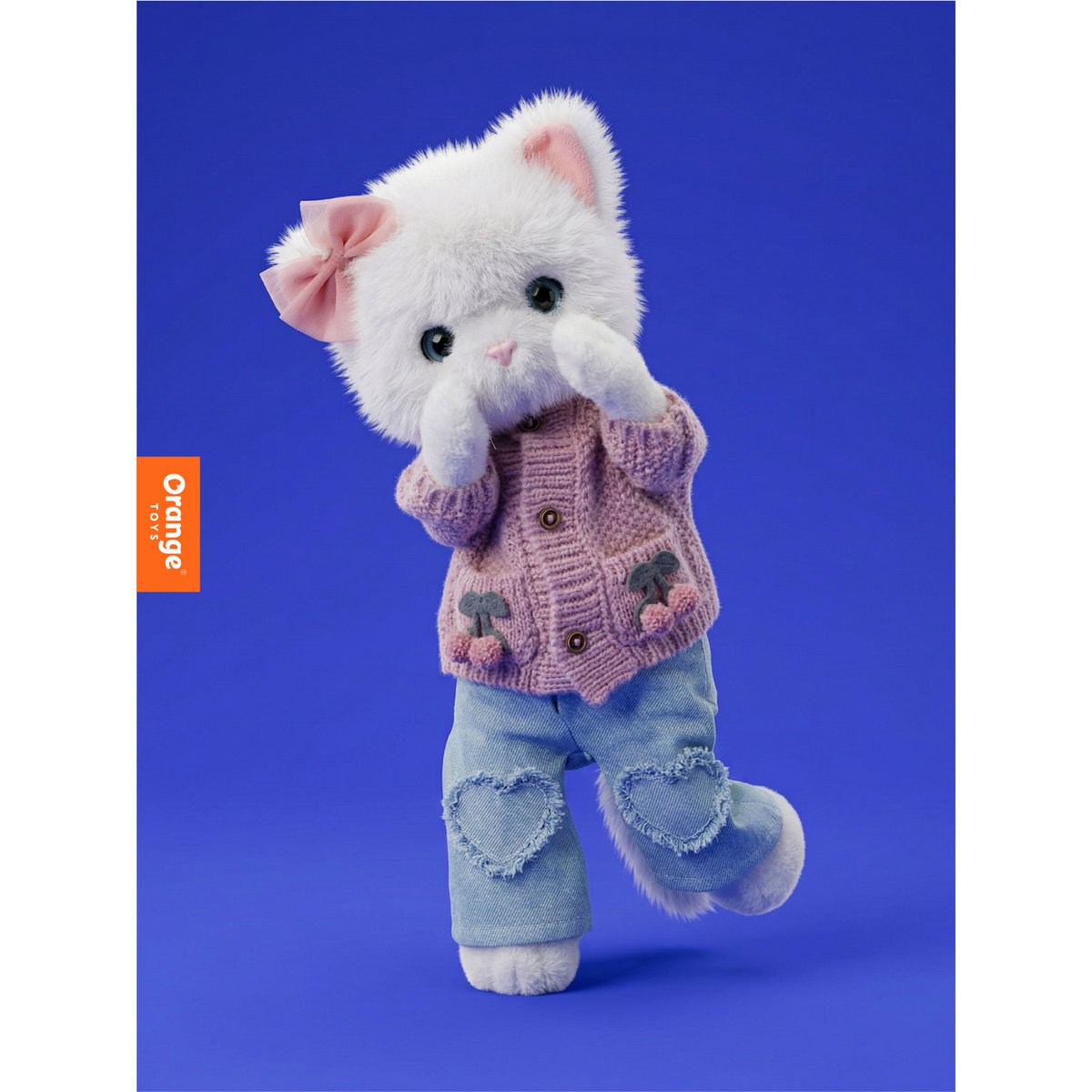 Pluszowa zabawka, Lucky Kitty, Lucky Sophie: Dziane Wiśnie 38 cm