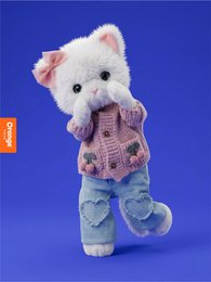 Pluszowa zabawka, Lucky Kitty, Lucky Sophie: Dziane Wiśnie 38 cm