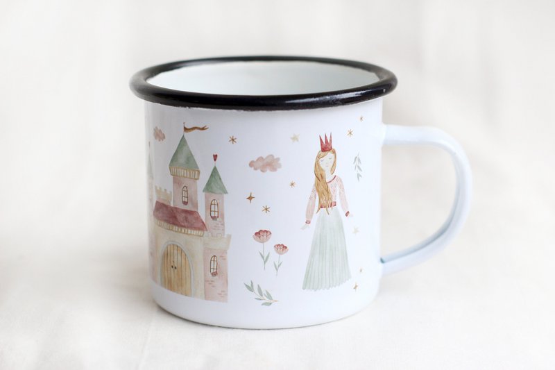 Tazza smaltata Princess