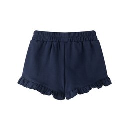 Shorts blu navy per neonata con volant BGV66613