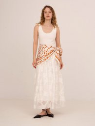 Printworks witte midi-jurk