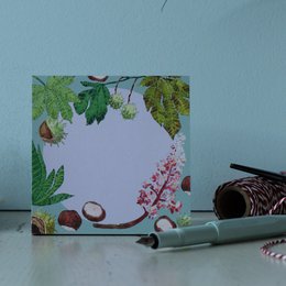 Bloc-notes 10x10 cm marrons