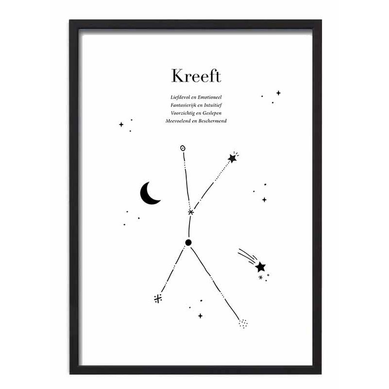 Sterrenbeeld poster - Kreeft